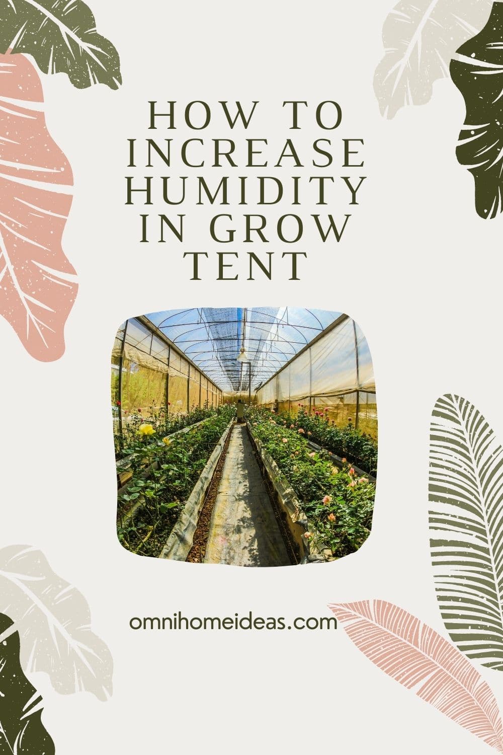 how to increase humidity in grow tent