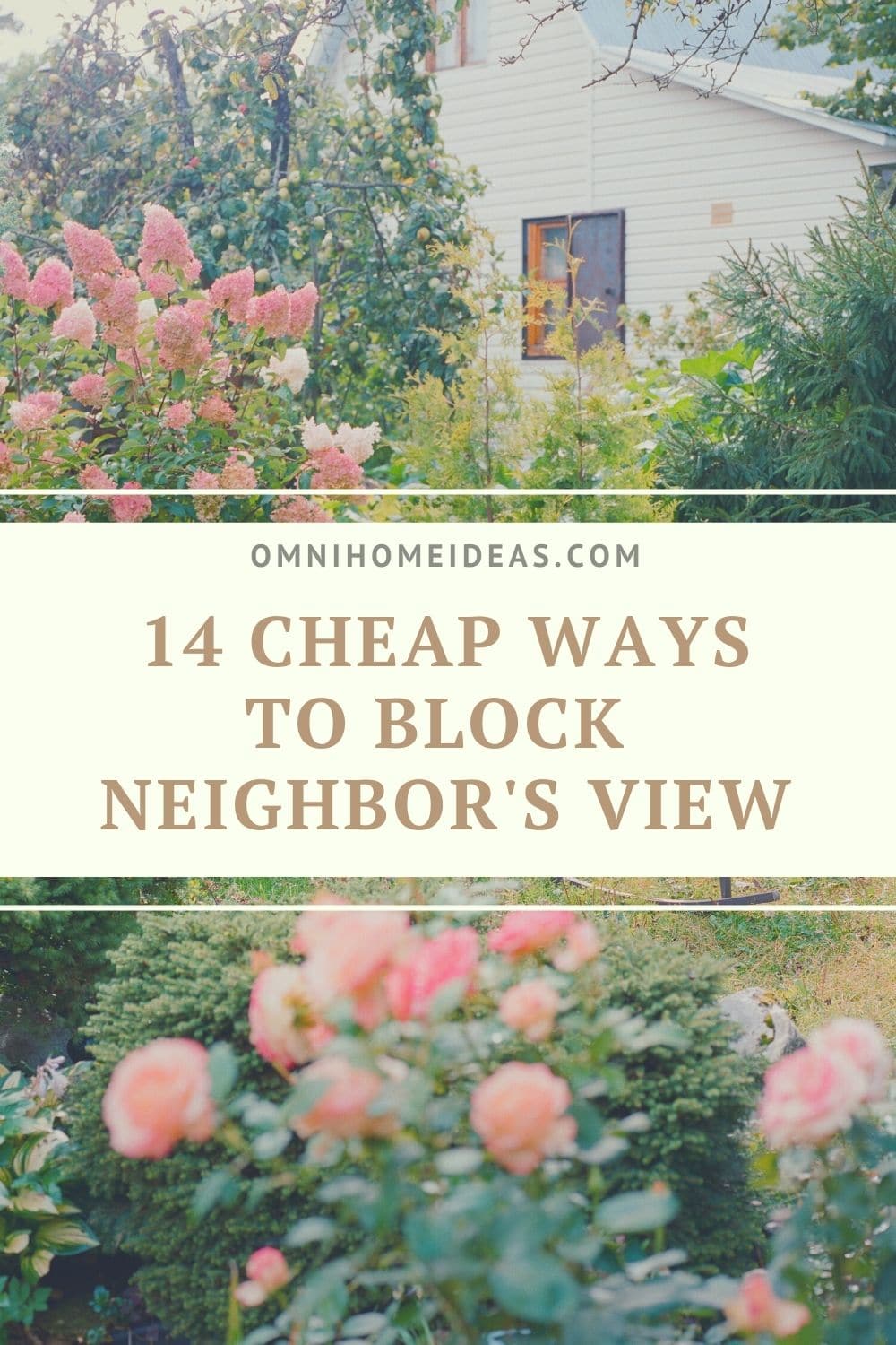 cheap ways to block neighbours view