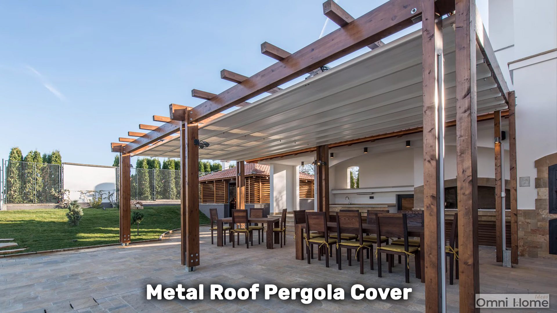 metal roof pergola cover
