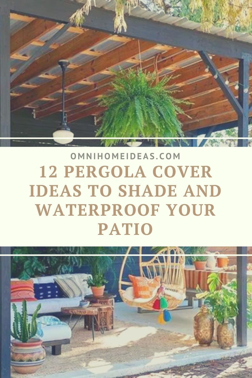 pergola cover ideas to shade and waterproof patio