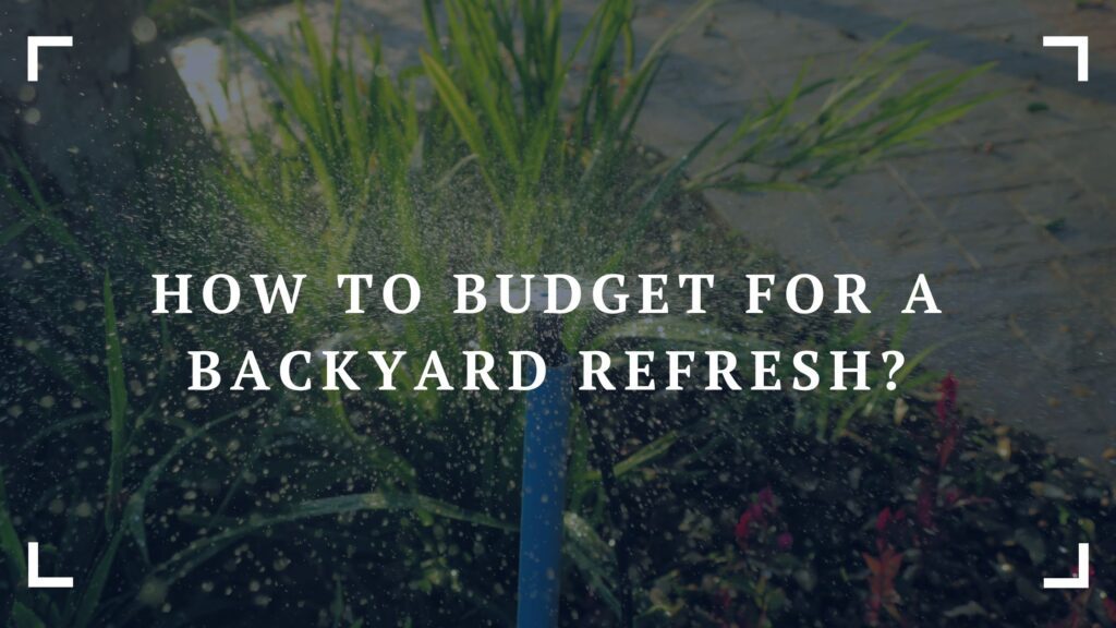 how to budget for a backyard refresh