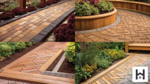 custom wood patio paver edging 01