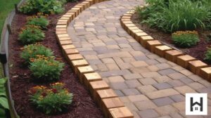 landscape timbers patio paver edging 02