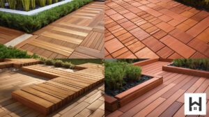 wooden planks patio paver edging 01