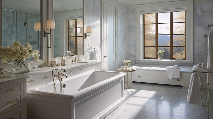 jamie dimons house in bedford bathrooms blending functionality with elegance