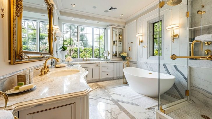 jeff bezos house in beverly hills bathrooms modern amenities in classic style