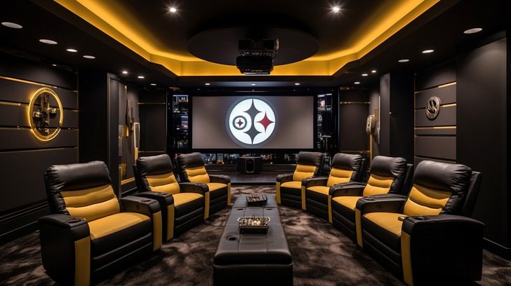 mike tomlin house in pittsburgh home theater a personal cinematic experience