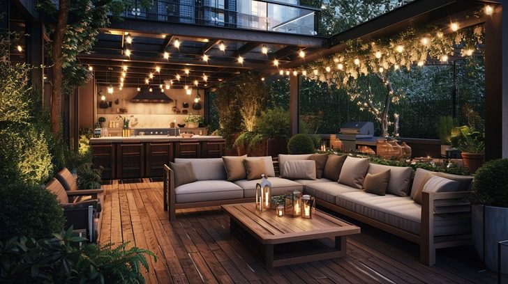ray dalio house in new york patios decks and entertainment spaces