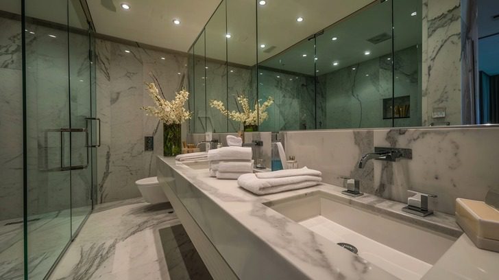 ryan seacrest house former in beverly hills guest bathrooms 1