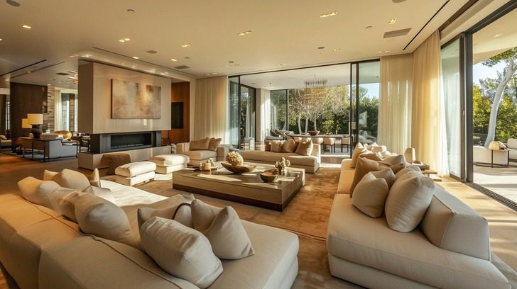 ryan seacrest house former in beverly hills living spaces