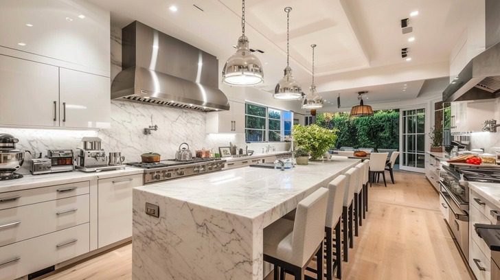 ryan seacrest house former in beverly hills the gourmet kitchen