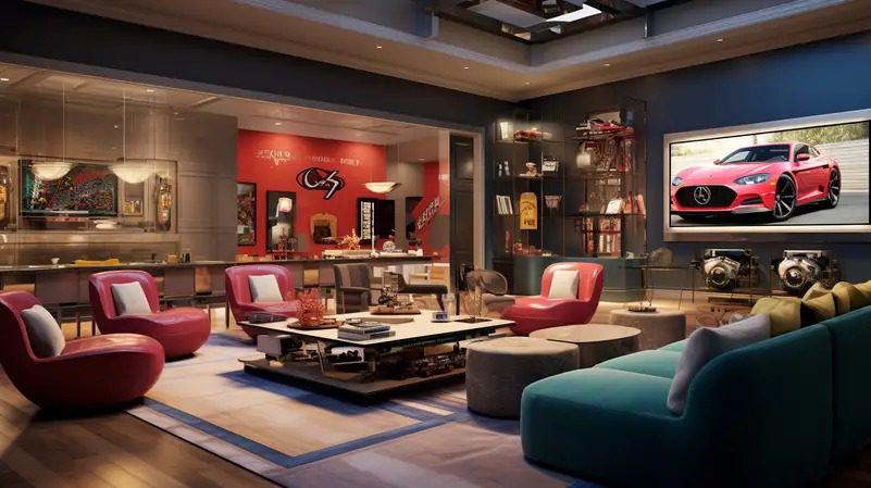 the entertainment hub from home theaters to game rooms