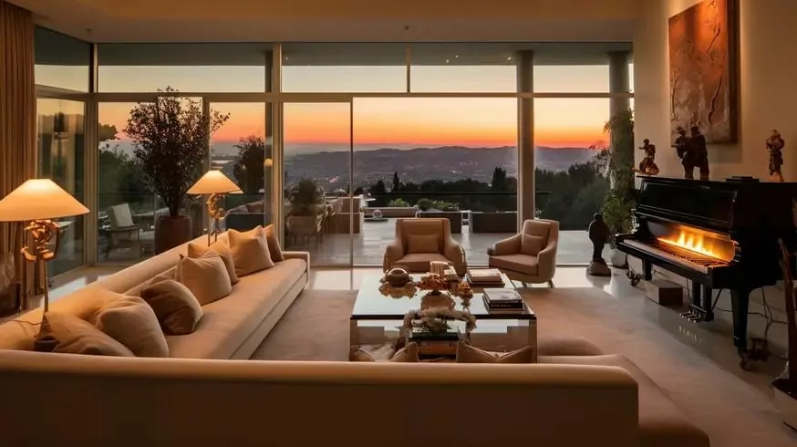 the living room comfort meets elegance