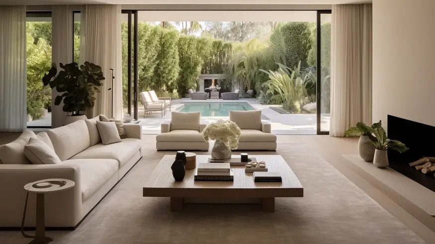 the living room – comfort meets luxury