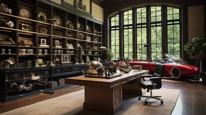 the racing inspired study where history meets modern design