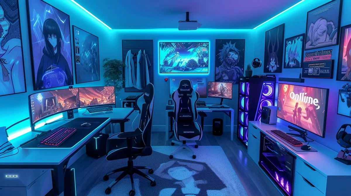 05 anime room gaming setup