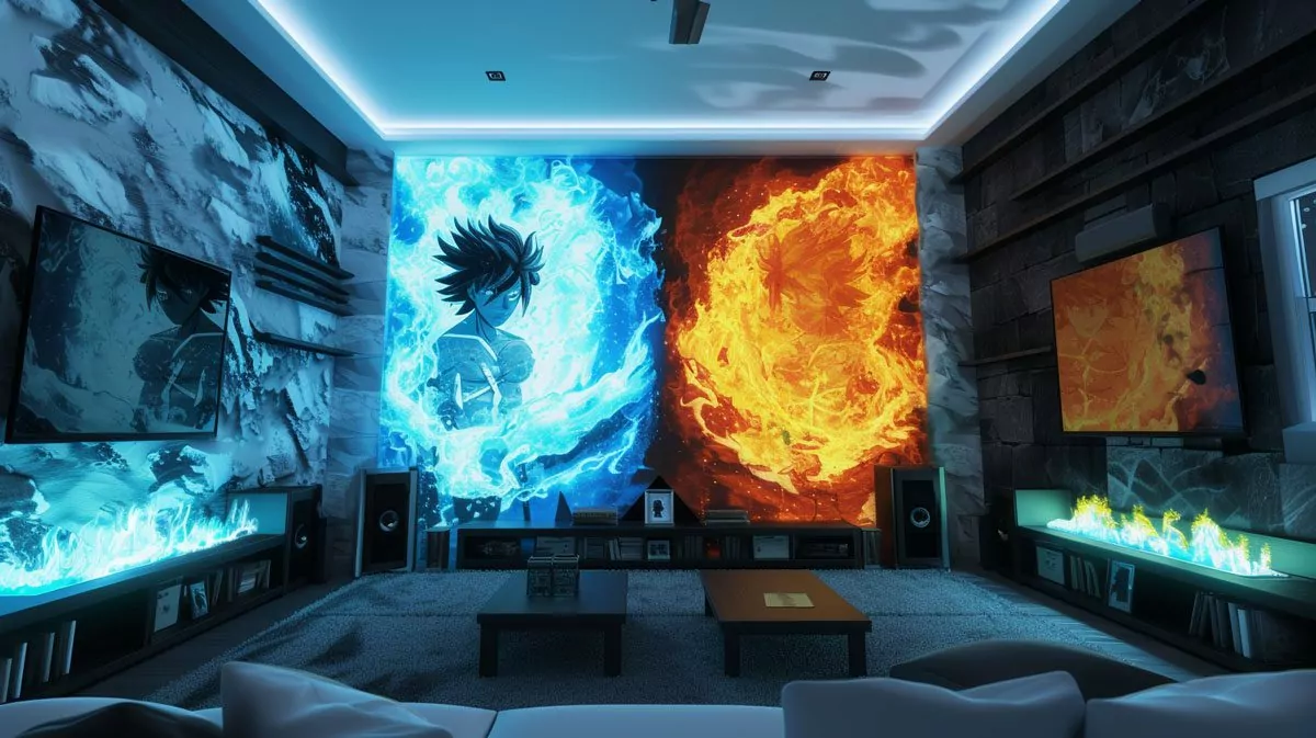 10 fire ice anime room