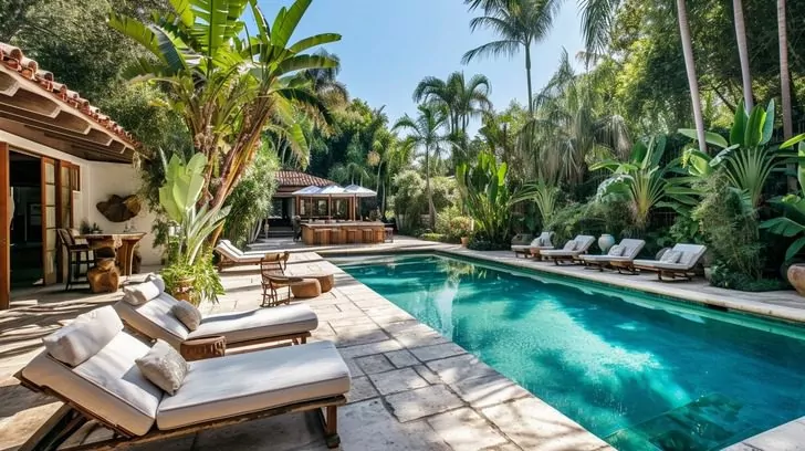 bob dylans house in malibu the pool area a serene escape