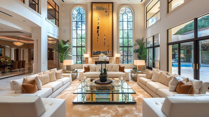 floyd mayweather house in sunny isles beach the living areas