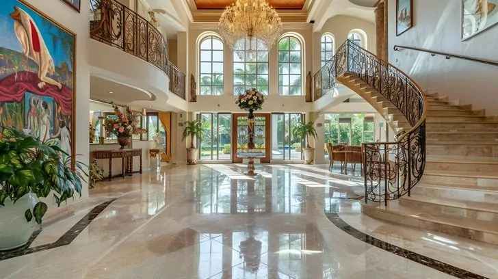 gloria estefan house in miami the grand entrance 1