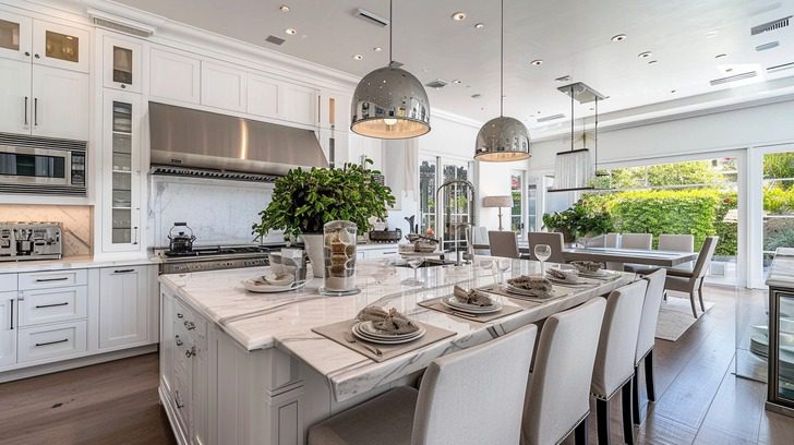 jennifer lawrence house in beverly hills kitchen and dining area 1