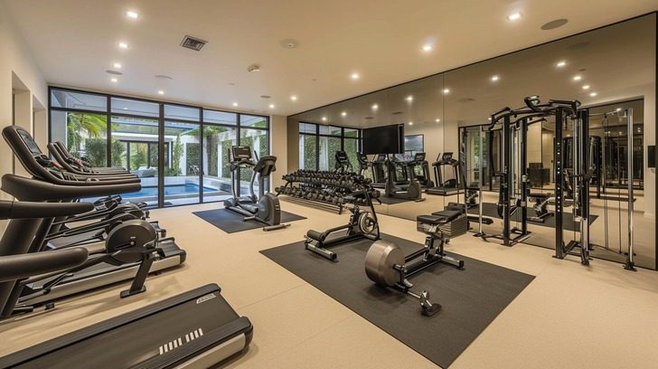lebron james house in miami the gym equipped with the latest fitness technology