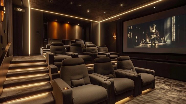 lebron james house in miami the home theater is a cinephiles dream