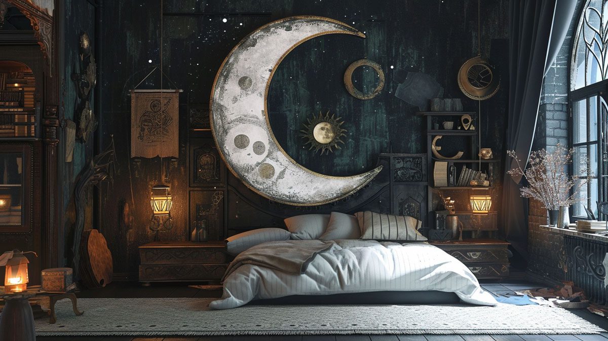 moon magic and mystical metals the celestial touch in witchy bedrooms