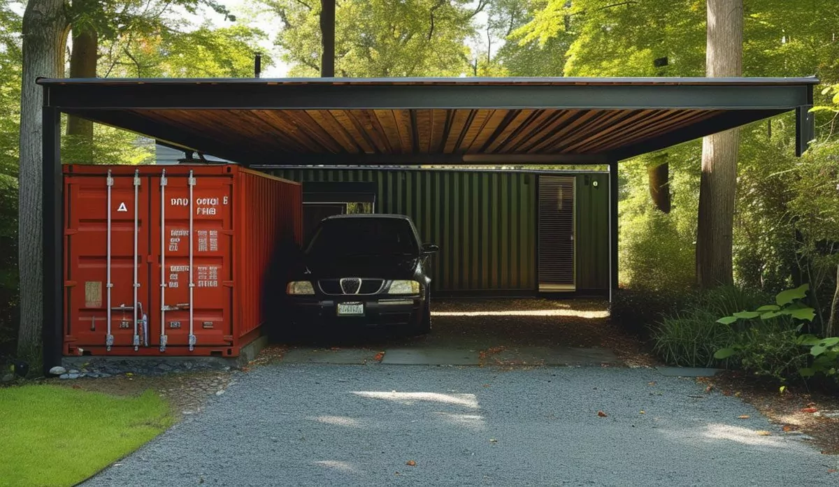 recycled shipping container transformation