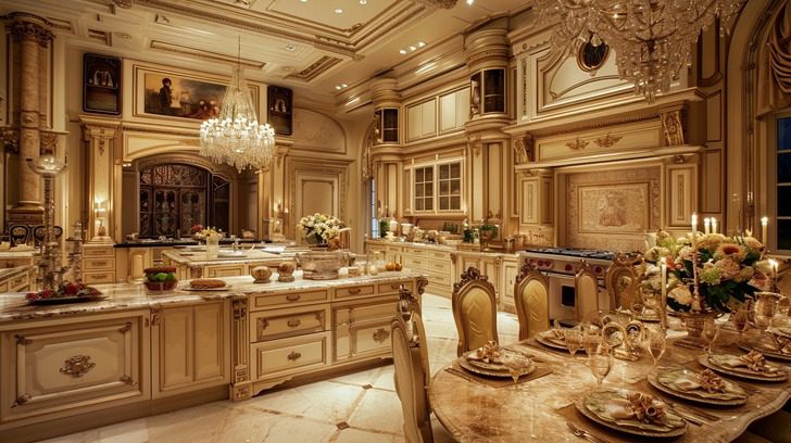 rod stewarts house in palm beach the kitchen and dining experience