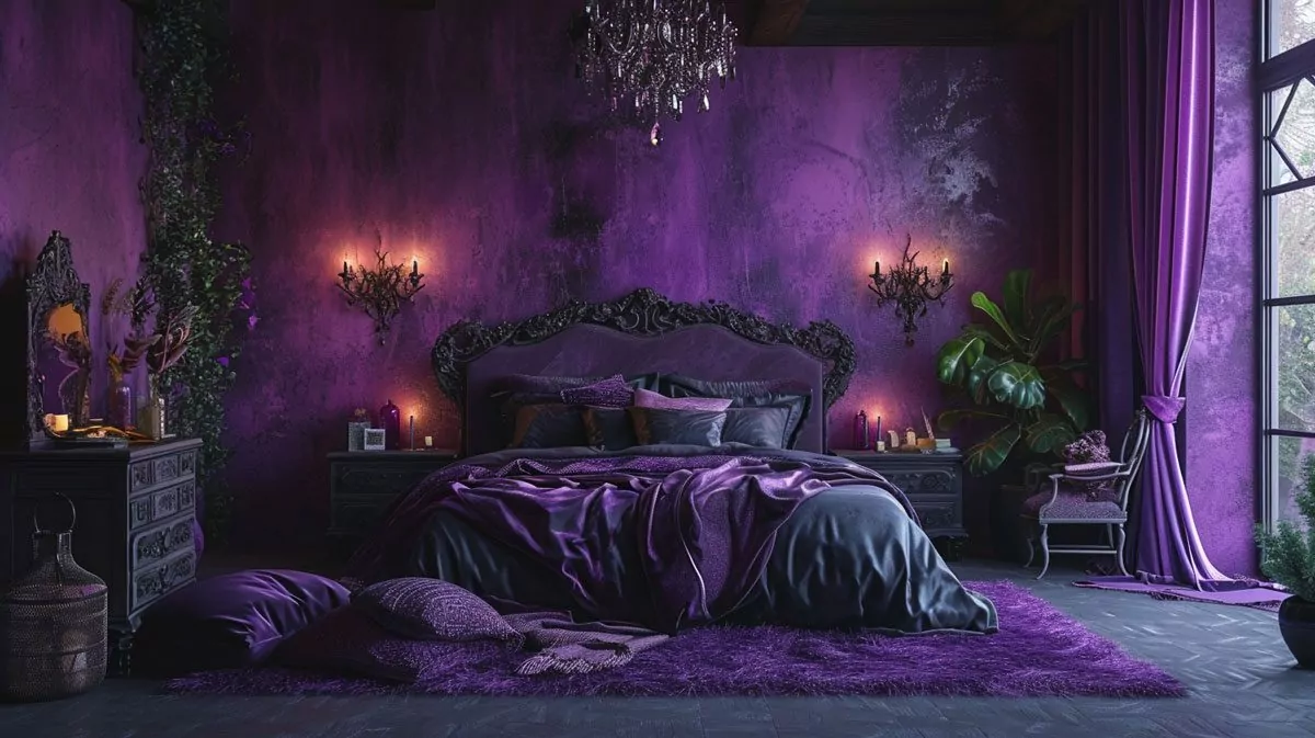 sprinkling witchy purple the color of magic and mystery