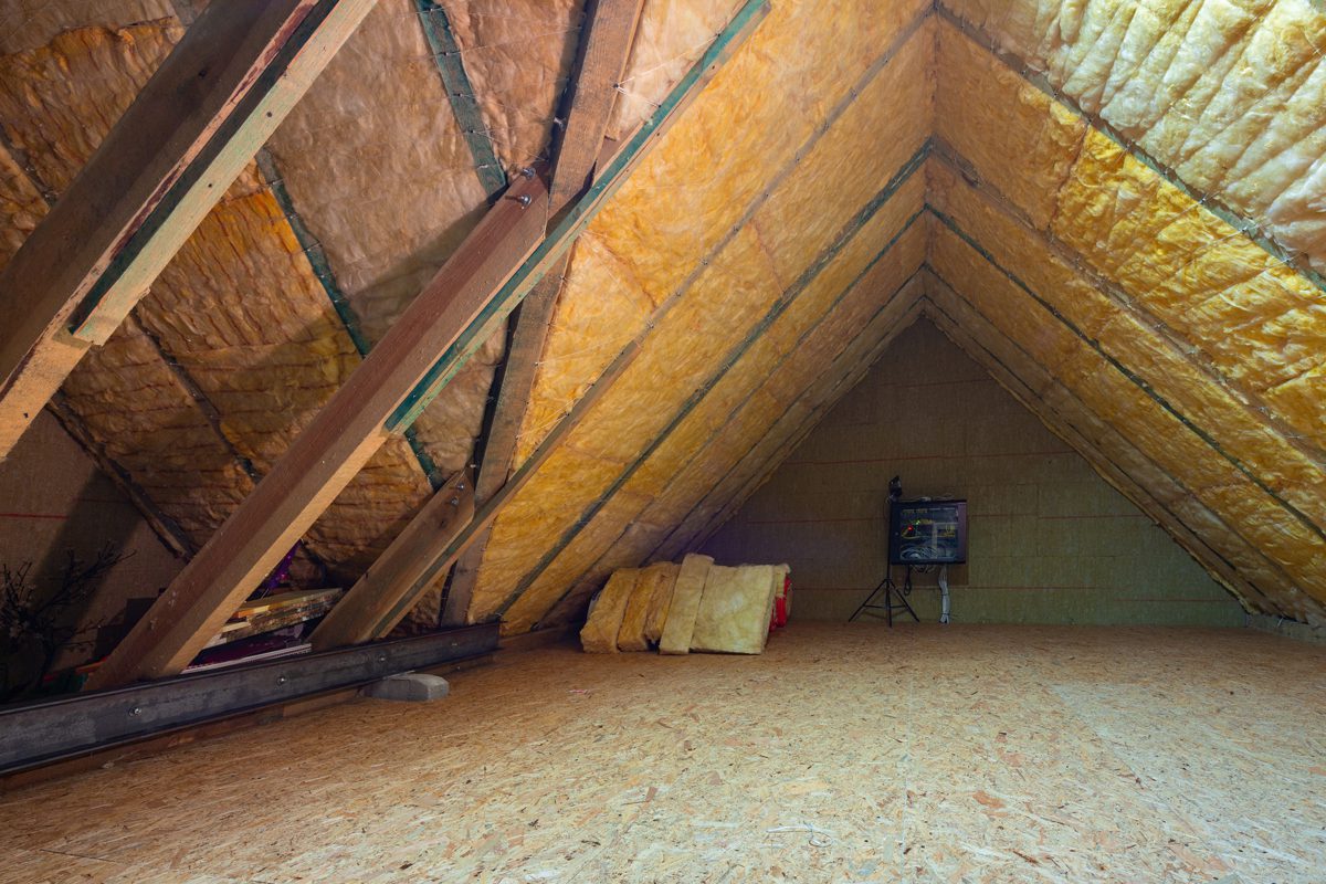 the attic insulation process