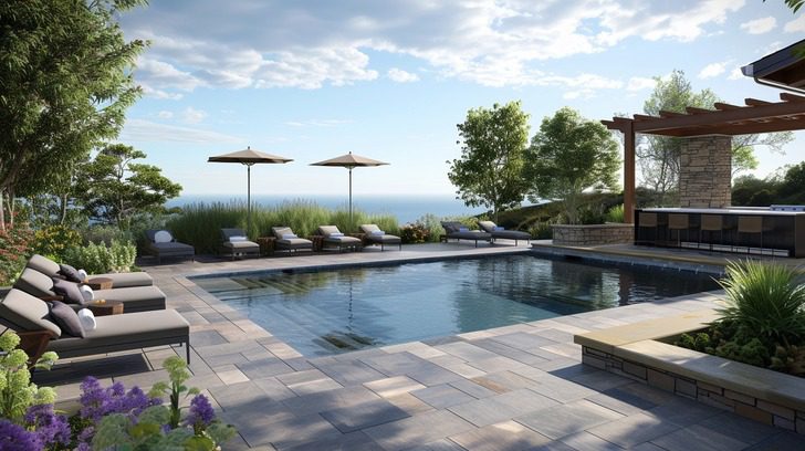 courteney coxs house in malibu the patio and pool area entertaining in style