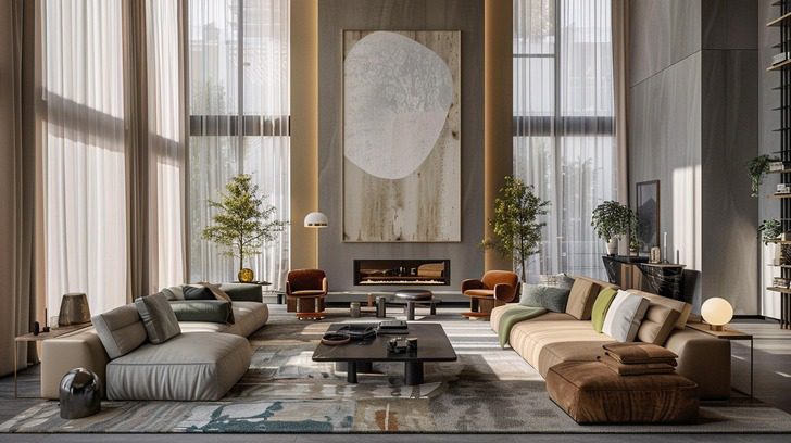 george lucas house in los angeles living room design layout and key pieces