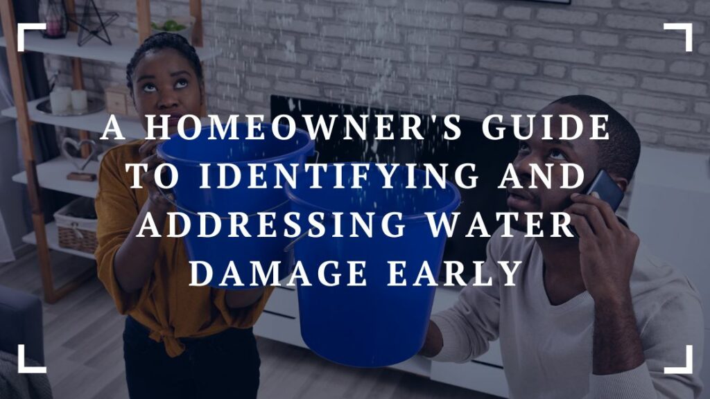 a homeowners guide to identifying and addressing water damage early