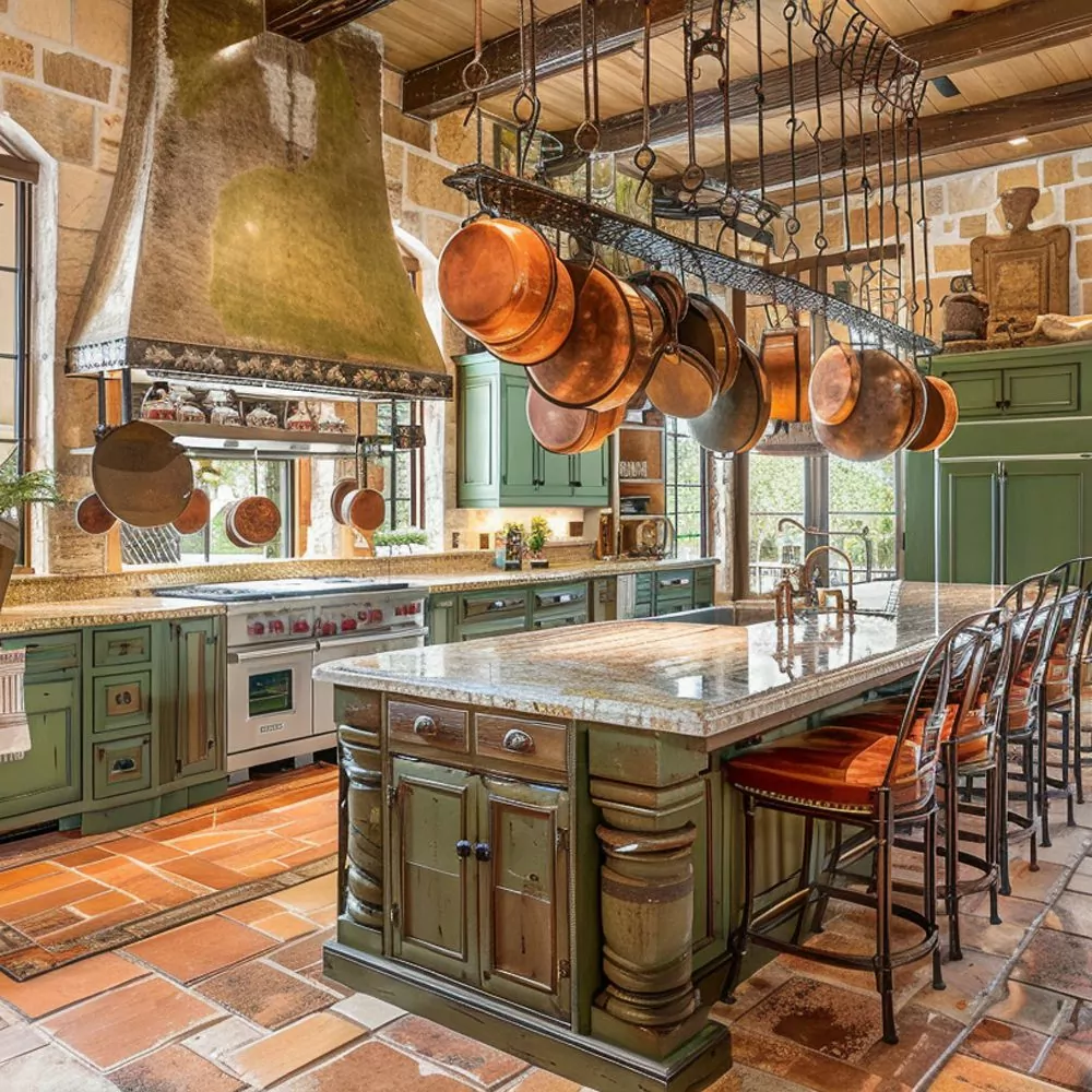 gourmet kitchen of george strait%e2%80%99s mansion in san antoni