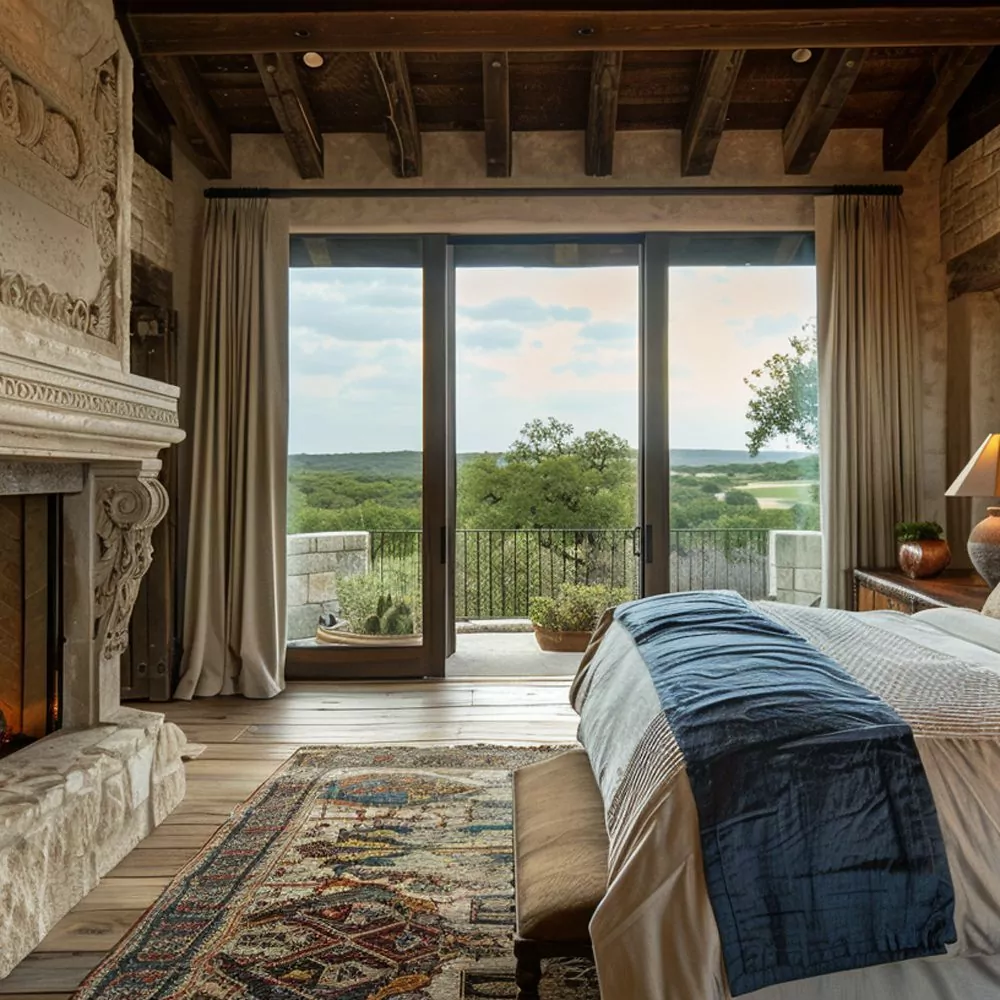 serene bedroom in george strait%e2%80%99s san antonio home