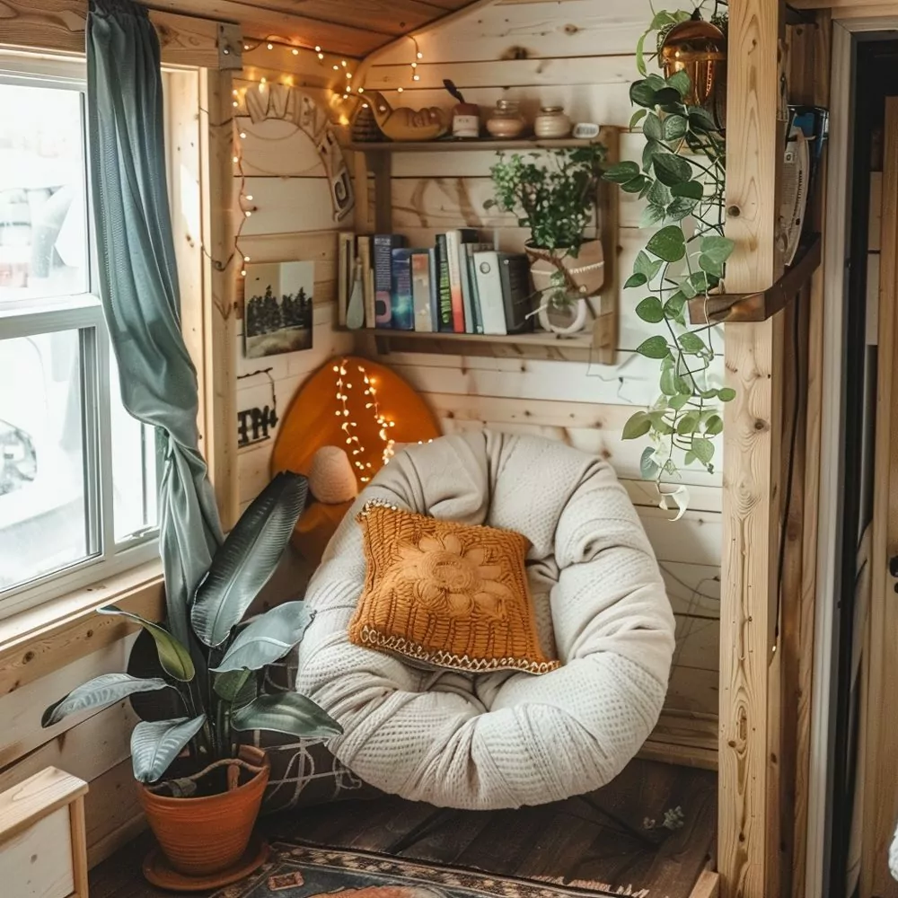 create a small camper zen corner 01