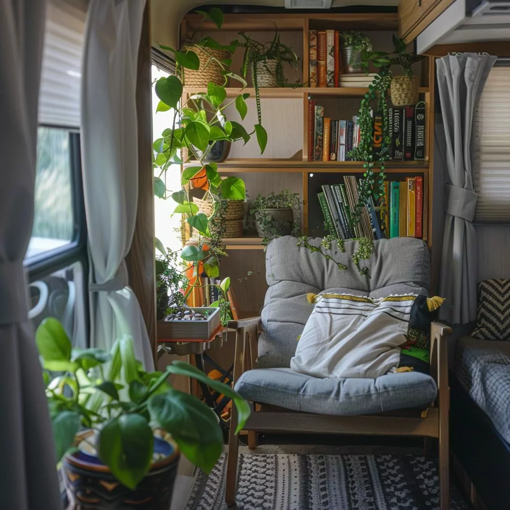 create a small camper zen corner 02