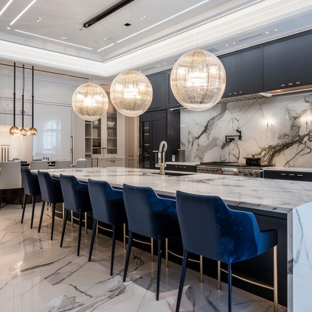 drake's toronto mansion kitchen and dining areas