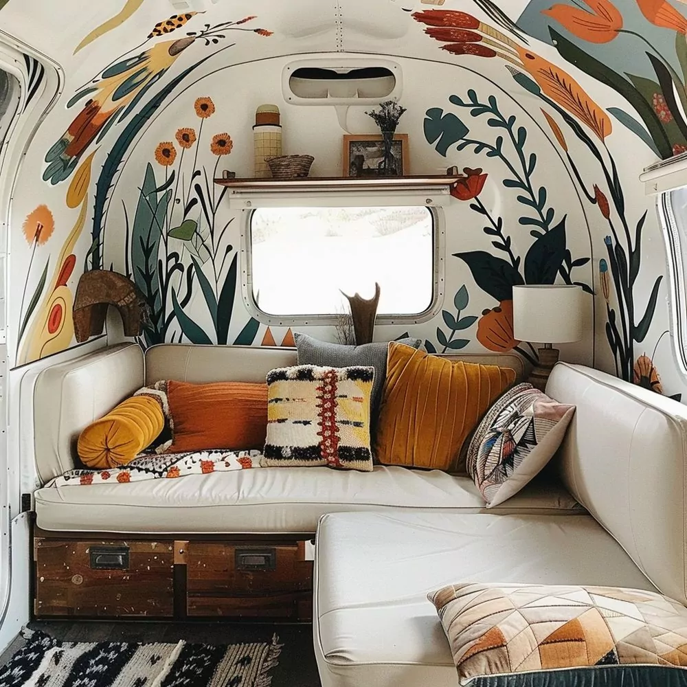 incorporate artistic elements in small camper 02