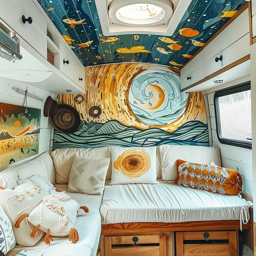 incorporate artistic elements in small camper 04