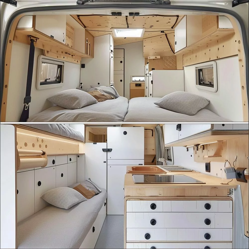 innovate with adjustable platforms in small camper 03