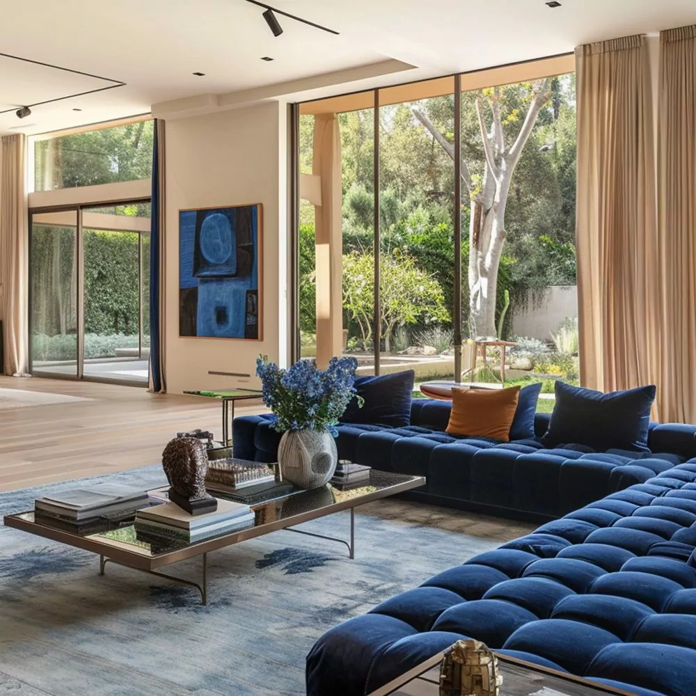 ryan reynolds' cozy beverly hills living room