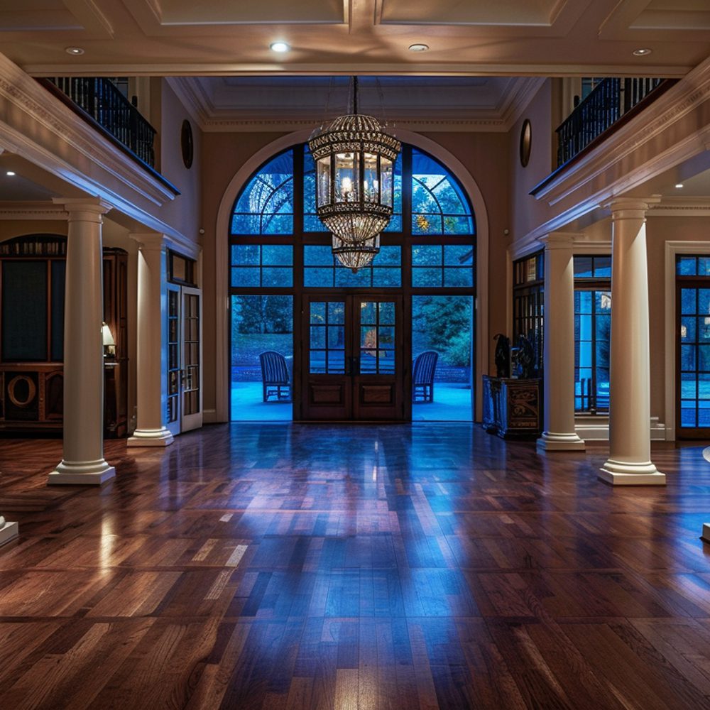 grand foyer and main level of jeff foxworthy's atlanta home