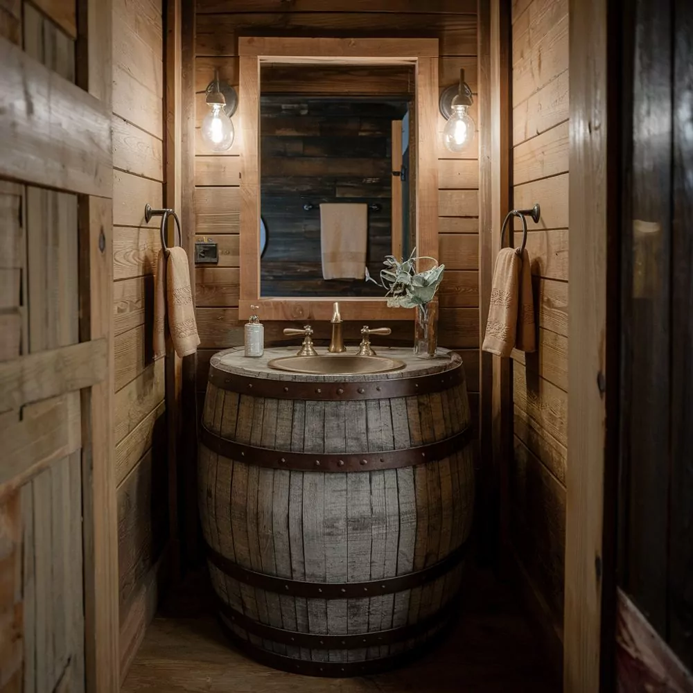 017 barrel sink vanity