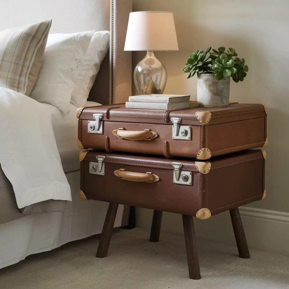 022 suitcase nightstand