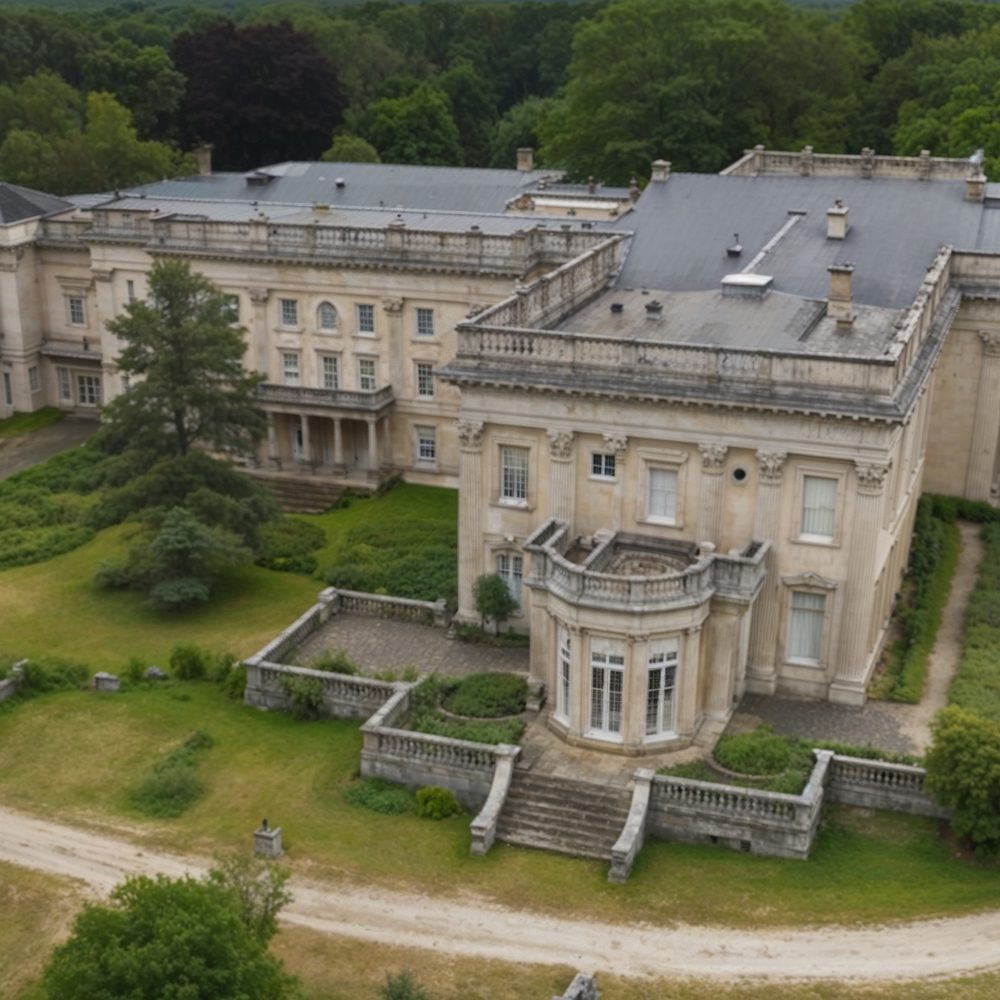 01 grand exterior of lynnewood hall in pennsylvania