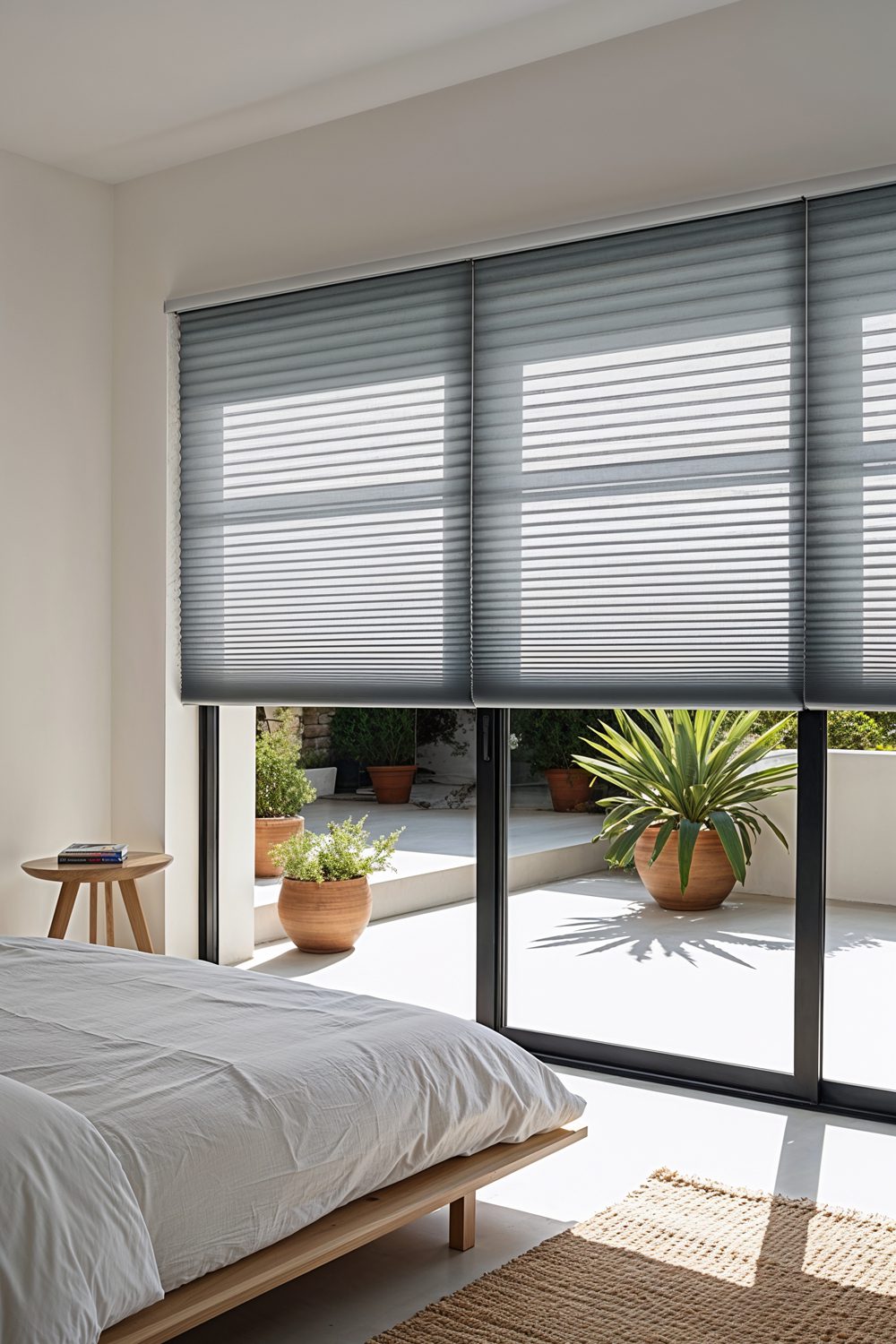 energy efficient cellular shades for sliding glass doors