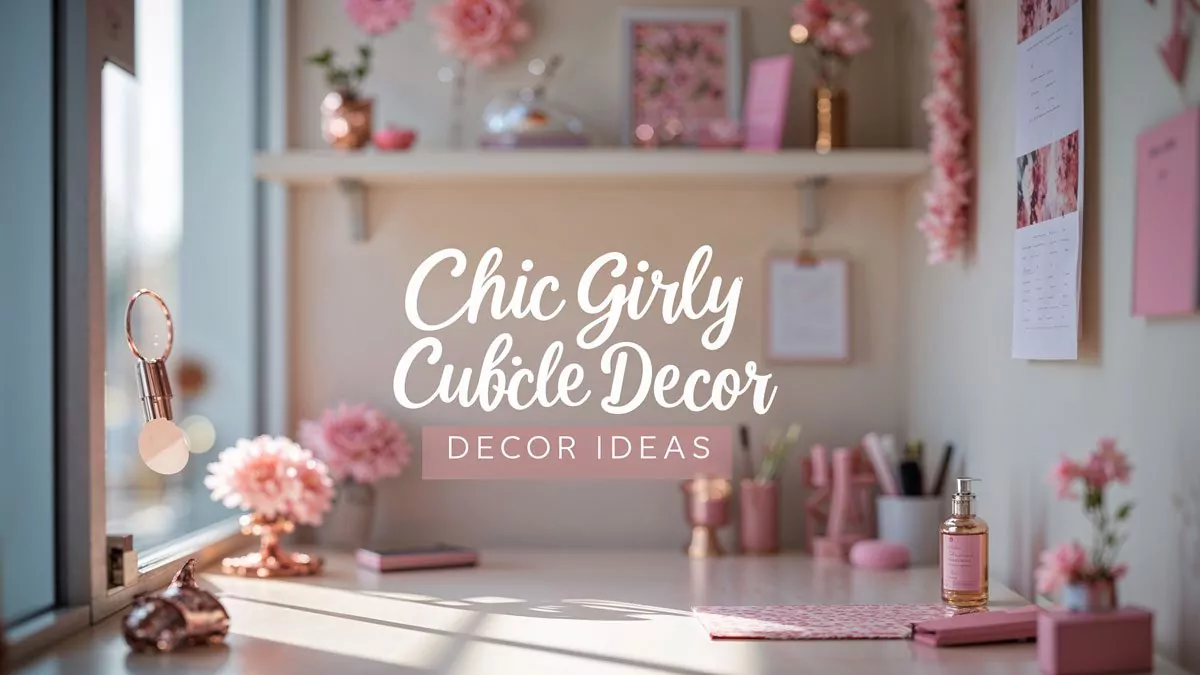 chic girly cubicle decor ideas